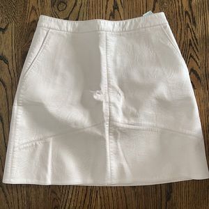 Light Pink Zara Leather Skirt